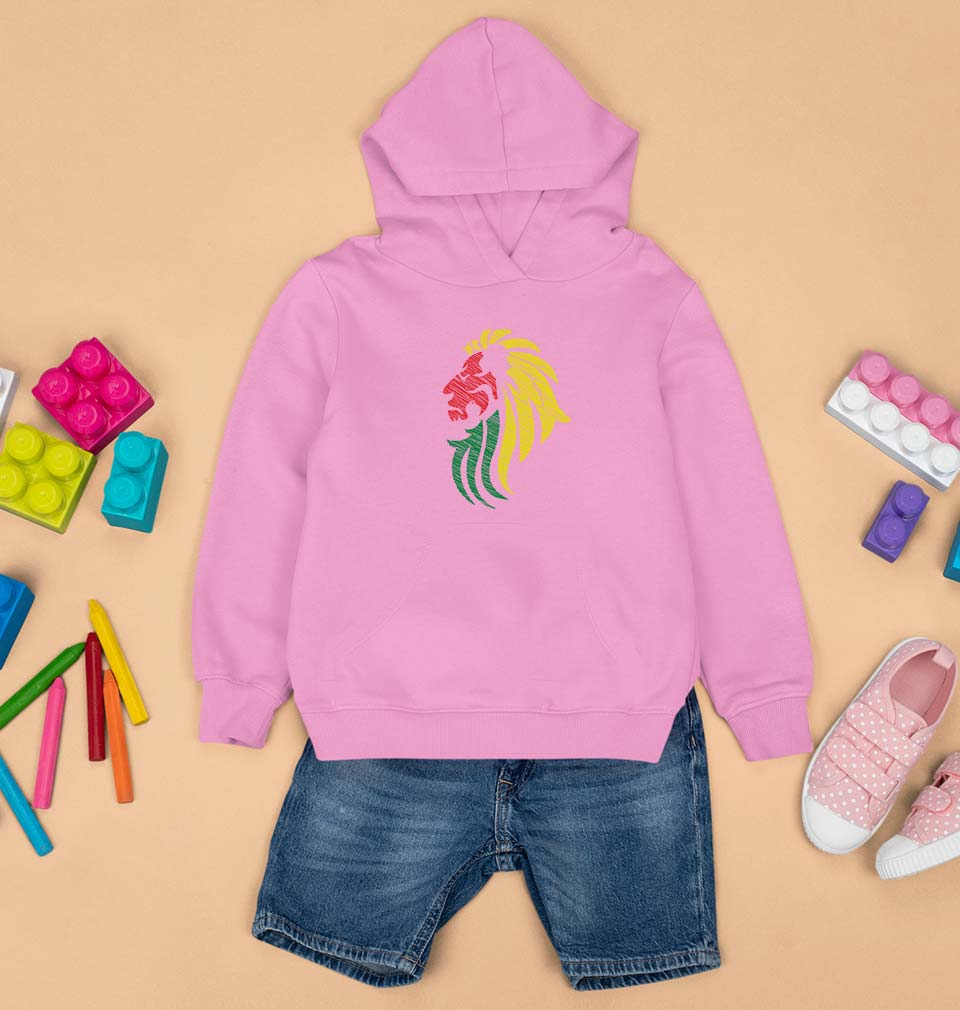 Lion Kids Hoodie for Boy/Girl-0-1 Year(22 Inches)-Light Baby Pink-Ektarfa.online