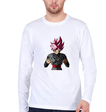 Load image into Gallery viewer, Goku Anime Full Sleeves T-Shirt for Men-S(38 Inches)-White-Ektarfa.online
