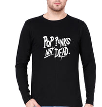 Load image into Gallery viewer, Pop Punks Not Dead Full Sleeves T-Shirt for Men-Black-Ektarfa.online
