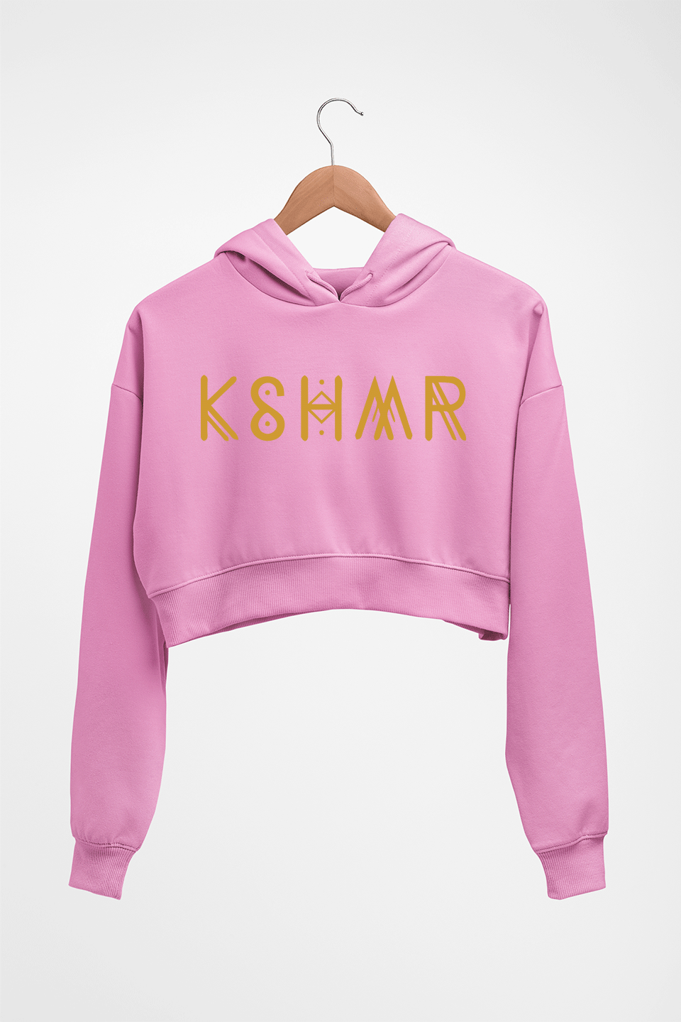 KSHMR Crop HOODIE FOR WOMEN-Light Baby Pink-Ektarfa.online