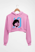 Load image into Gallery viewer, Diego Maradona Crop HOODIE FOR WOMEN-Light Baby Pink-Ektarfa.online

