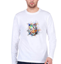 Load image into Gallery viewer, Tiger Full Sleeves T-Shirt for Men-White-Ektarfa.online
