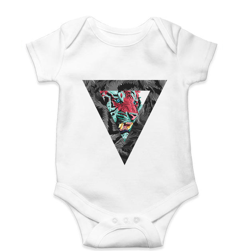 Tiger Kids Romper For Baby Boy/Girl-White-Ektarfa.online