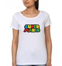 Load image into Gallery viewer, Super Mario T-Shirt for Women-XS(32 Inches)-White-Ektarfa.online
