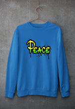 Load image into Gallery viewer, Graffiti Peace Unisex Sweatshirt for Men/Women-S(40 Inches)-Royal Blue-Ektarfa.online
