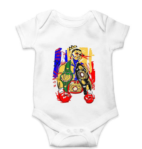 Mike Tyson Kids Romper For Baby Boy/Girl-0-5 Months(18 Inches)-White-Ektarfa.online