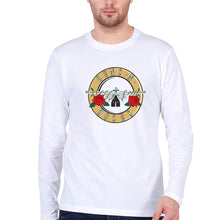 Load image into Gallery viewer, Guns and Roses Full Sleeves T-Shirt for Men-White-Ektarfa.online
