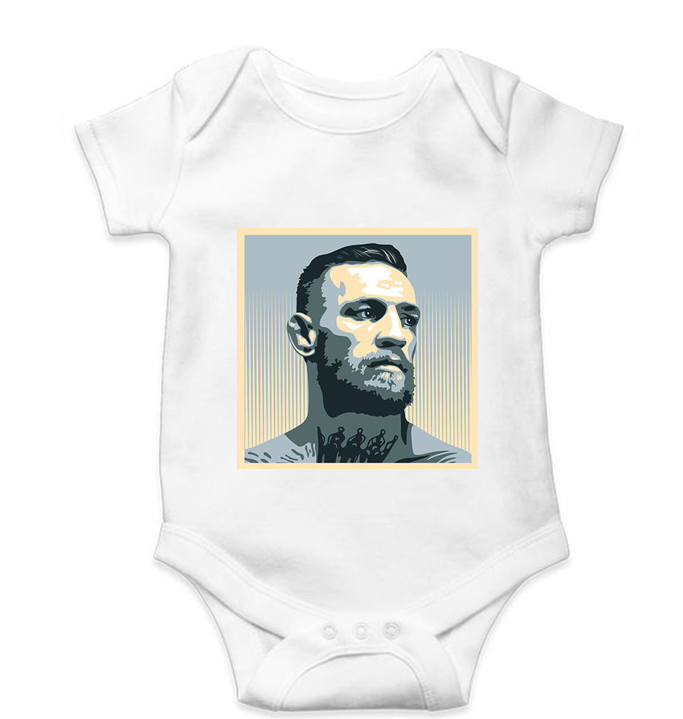 Conor McGregor UFC MMA Kids Romper For Baby Boy/Girl-0-5 Months(18 Inches)-White-Ektarfa.online