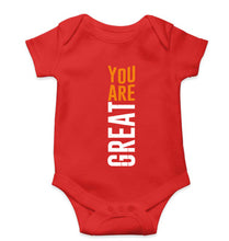 Load image into Gallery viewer, You Are Great Kids Romper For Baby Boy/Girl-0-5 Months(18 Inches)-Red-Ektarfa.online
