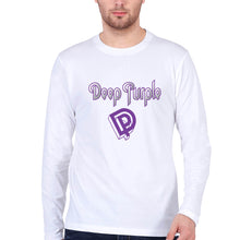 Load image into Gallery viewer, Deep Purple Full Sleeves T-Shirt for Men-White-Ektarfa.online
