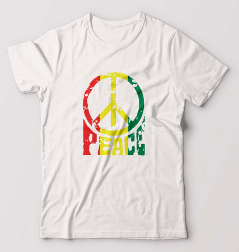 Bob Marley Peace T-Shirt for Men-White-Ektarfa.online