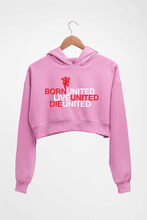 Load image into Gallery viewer, Born United Live United Die United Crop HOODIE FOR WOMEN-Light Baby Pink-Ektarfa.online
