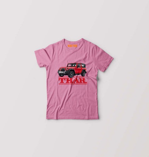 Mahindra Thar Kids T-Shirt for Boy/Girl-Pink-Ektarfa.online