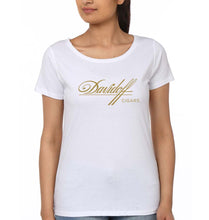 Load image into Gallery viewer, Davidoff Cigars T-Shirt for Women-XS(32 Inches)-White-Ektarfa.online
