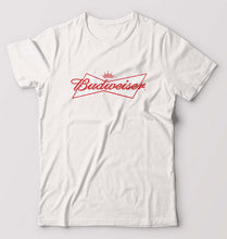 Load image into Gallery viewer, Budweiser T-Shirt for Men-S(38 Inches)-White-Ektarfa.online
