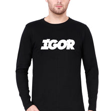 Load image into Gallery viewer, Igor Full Sleeves T-Shirt for Men-Black-Ektarfa.online
