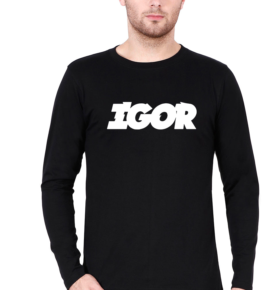 Igor Full Sleeves T-Shirt for Men-Black-Ektarfa.online