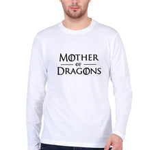 Load image into Gallery viewer, Mother of Dragons (GOT) Full Sleeves T-Shirt for Men-White-Ektarfa.online
