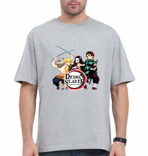 Load image into Gallery viewer, Demon Slayer Oversized T-Shirt for Men-Grey-Ektarfa.online

