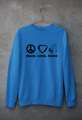 Peace Love Piano Unisex Sweatshirt for Men/Women-Ektarfa.online