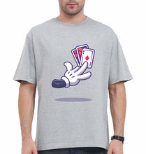 Load image into Gallery viewer, Poker Oversized T-Shirt for Men-Grey-Ektarfa.online
