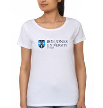 Load image into Gallery viewer, Bob Jones University T-Shirt for Women-White-Ektarfa.online

