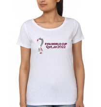 Load image into Gallery viewer, FIFA World Cup Qatar 2022 T-Shirt for Women-XS(32 Inches)-White-Ektarfa.online
