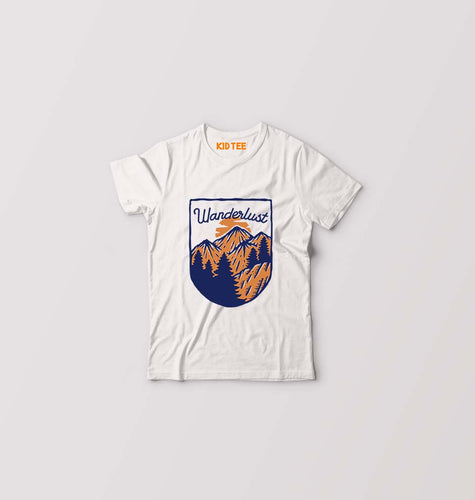 Wanderlust Kids T-Shirt for Boy/Girl-White-Ektarfa.online