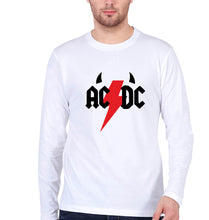Load image into Gallery viewer, ACDC Full Sleeves T-Shirt for Men-White-Ektarfa.online
