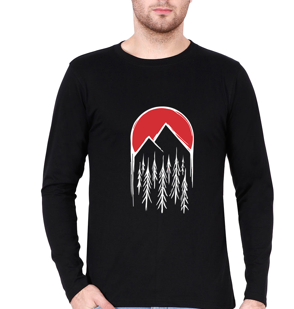 Twin Peaks Full Sleeves T-Shirt for Men-Black-Ektarfa.online