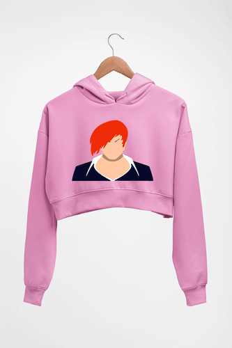 Lori yagami Crop HOODIE FOR WOMEN-Light Baby Pink-Ektarfa.online