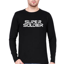 Load image into Gallery viewer, Super Soldier Full Sleeves T-Shirt for Men-Black-Ektarfa.online
