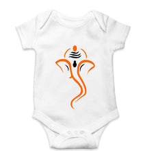 Load image into Gallery viewer, Ganpati JI(Ganesh) Kids Romper For Baby Boy/Girl-0-5 Months(18 Inches)-White-Ektarfa.online
