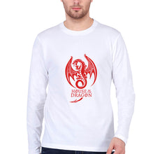 Load image into Gallery viewer, House of the Dragon (GOT) Full Sleeves T-Shirt for Men-White-Ektarfa.online
