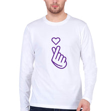 Load image into Gallery viewer, Purple Heart Full Sleeves T-Shirt for Men-S(38 Inches)-White-Ektarfa.online
