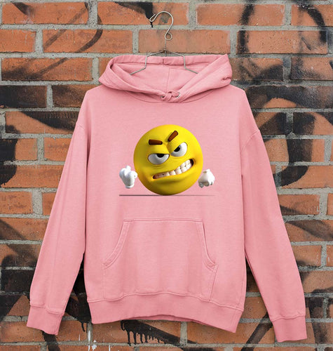 Angry Emoji Unisex Hoodie for Men/Women-Light Baby Pink-Ektarfa.online