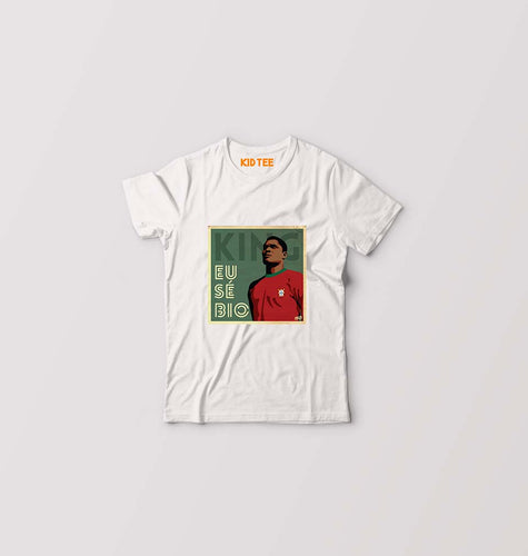 Eusébio Kids T-Shirt for Boy/Girl-White-Ektarfa.online