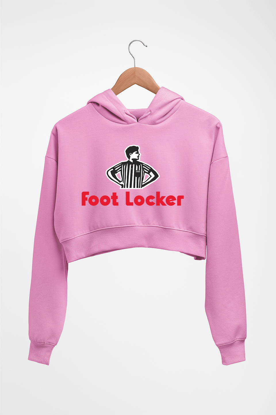 Foot Locker Crop HOODIE FOR WOMEN-Light Baby Pink-Ektarfa.online