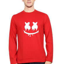 Load image into Gallery viewer, Marshmello Full Sleeves T-Shirt for Men-Red-Ektarfa.online
