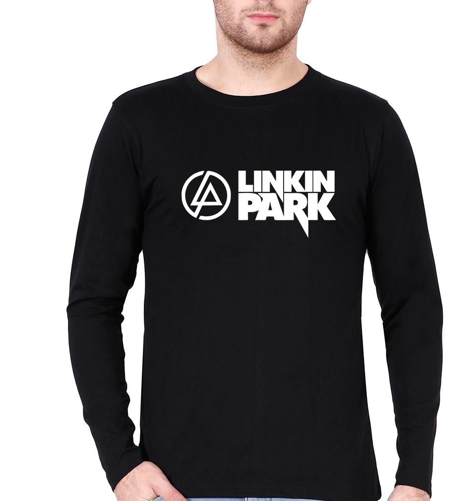 Linkin Park Full Sleeves T-Shirt for Men-S(38 Inches)-Black-Ektarfa.online