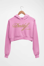 Load image into Gallery viewer, Davidoff Cigars Crop HOODIE FOR WOMEN-Light Baby Pink-Ektarfa.online
