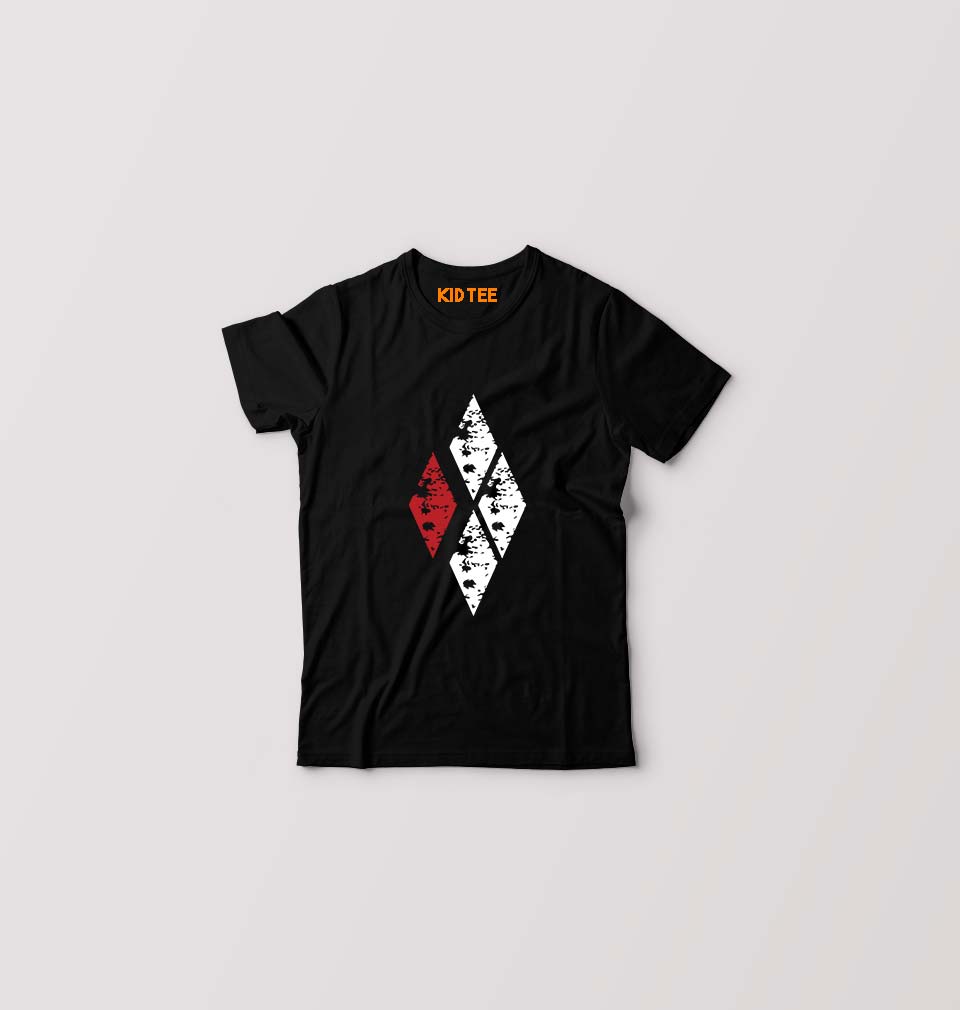 Harley Quinn Kids T-Shirt for Boy/Girl-0-1 Year(20 Inches)-Black-Ektarfa.online