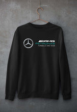 Load image into Gallery viewer, Mercedes AMG Petronas F1 Unisex Sweatshirt for Men/Women-S(40 Inches)-Black-Ektarfa.online
