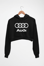 Load image into Gallery viewer, Audi Crop HOODIE FOR WOMEN-Black-Ektarfa.online
