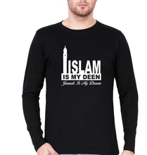 Load image into Gallery viewer, Islam Full Sleeves T-Shirt for Men-Black-Ektarfa.online
