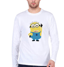 Load image into Gallery viewer, Minion Full Sleeves T-Shirt for Men-White-Ektarfa.online
