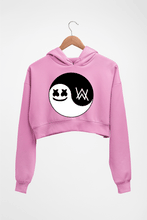 Load image into Gallery viewer, alan walker marshmello Crop HOODIE FOR WOMEN-Light Baby Pink-Ektarfa.online
