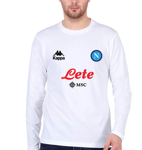 Napoli 2021-22 Full Sleeves T-Shirt for Men-White-Ektarfa.online