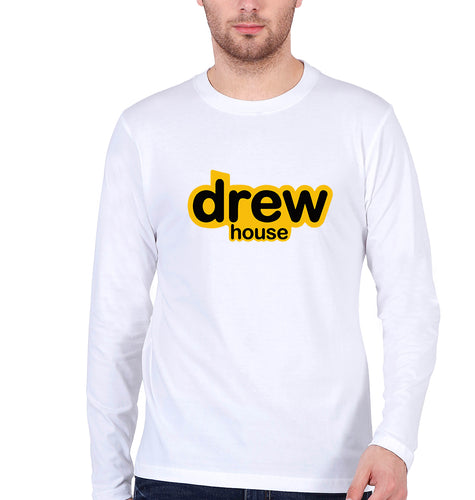 Drew House Full Sleeves T-Shirt for Men-White-Ektarfa.online