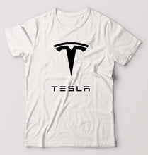 Load image into Gallery viewer, Tesla T-Shirt for Men-White-Ektarfa.online
